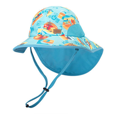 Il bambino espone al sole i cappelli di nuoto della spiaggia dell'estate dei bambini del cappuccio del cappello con la vendita all'ingrosso di Upf