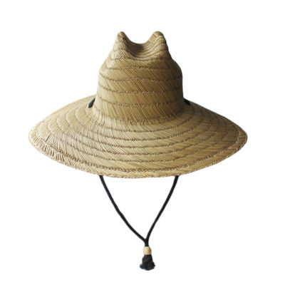 Erba di Straw Sun Hats Natural Hollow della spiaggia della spuma del ODM per le donne dell'uomo