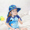 Bordo dei cappelli del secchio dei bambini della falda del collo dello SGS ampio per la spiaggia di estate