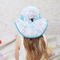 Cappello UV del secchio di protezione di estate intorno al poliestere 100% del bordo 46cm per i bambini