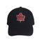 Foglie di acero ricamate su ordinazione del Canada dei berretti da baseball del pannello dello SGS 6