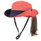 cappello del secchio ricamato 61cm per il cappello di campeggio del secchio di Boonie delle donne di caccia