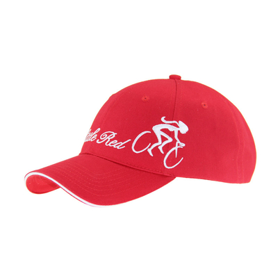 Cappelli da baseball da corsa in poliestere ottomano con logo a ricamo piatto