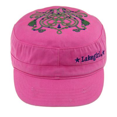 Cappelli militari ricamati in cotone rosa con lavatura di emergenza