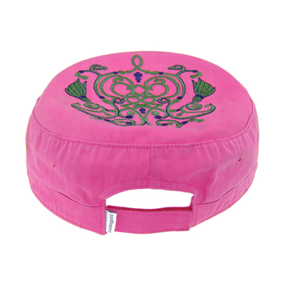 Cappelli militari ricamati in cotone rosa con lavatura di emergenza
