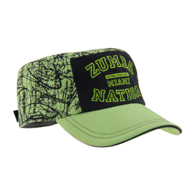 Personalizzazione Cappello da cadetto ricamato verde regolabile Outdoor Moderno