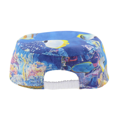 Stampa di moda maschile tela cappelli da cadetto cappello militare di strada ricamo piatto