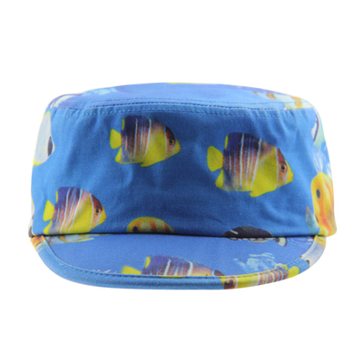 Stampa di moda maschile tela cappelli da cadetto cappello militare di strada ricamo piatto