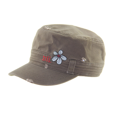 Cappelli militari in cotone vintage di moda con ricamo regolabile