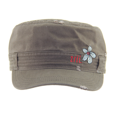 Cappelli militari in cotone vintage di moda con ricamo regolabile