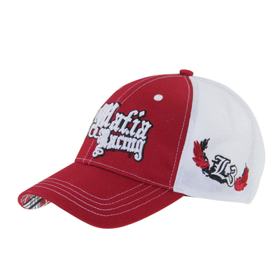 Pre Curved Peak Mesh Trucker Caps 3D ricamo Cap Baseball 4 pannelli