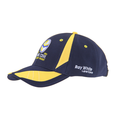 Cappelli da baseball da corsa in poliestere ottomano con logo a ricamo piatto