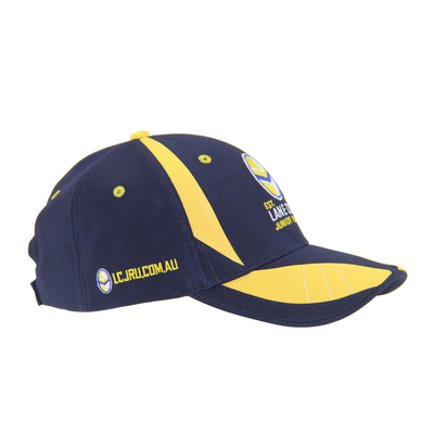 Cappelli da baseball da corsa in poliestere ottomano con logo a ricamo piatto