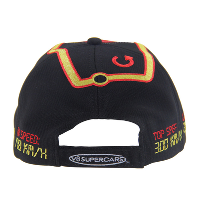 Cappelli da baseball da corsa in poliestere ottomano con logo a ricamo piatto