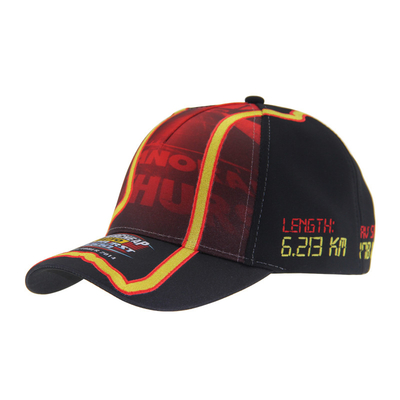 Cappucci da baseball 100% in poliestere traspirante con logo a ricamo piatto