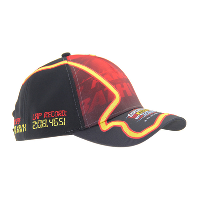 Cappucci da baseball 100% in poliestere traspirante con logo a ricamo piatto