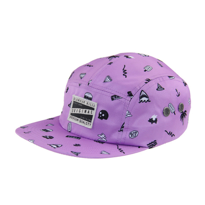 Personalizzabile tutto sopra stampato 5 pannelli Campeggio Baseball Cap per l' estate