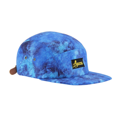 Cappucci da campo a 5 pannelli personalizzati con stampa in sublimazione e logo tessuto
