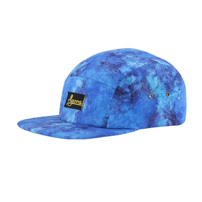 Cappucci da campo a 5 pannelli personalizzati con stampa in sublimazione e logo tessuto