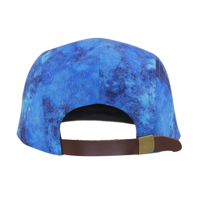Cappucci da campo a 5 pannelli personalizzati con stampa in sublimazione e logo tessuto