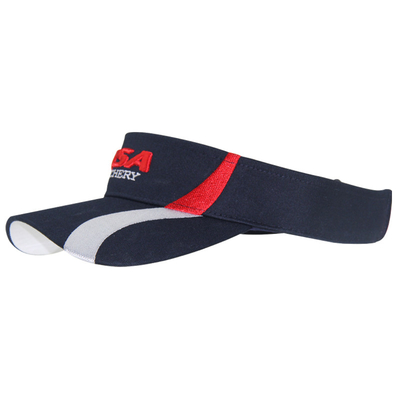 Visore solare unisex tessuto al 100% di cotone Visore solare ricamato personalizzato