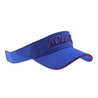 Adulto Polymesh Visore solare Cappelli da donna Custom Puff Embroidery Logo
