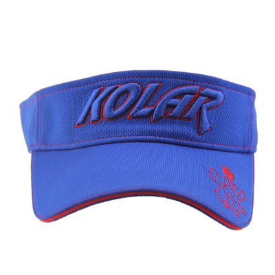 Adulto Polymesh Visore solare Cappelli da donna Custom Puff Embroidery Logo