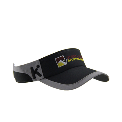 Polymesh estivo ricamo sportivo visore solare cappelli con picco curvo