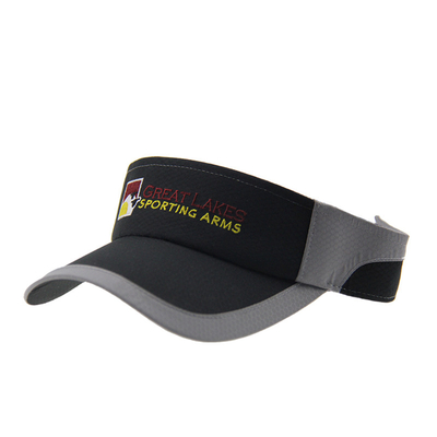 Polymesh estivo ricamo sportivo visore solare cappelli con picco curvo