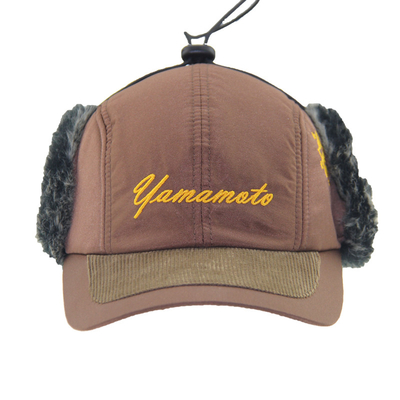 Cappello uomo impermeabile di calore alla moda con logo ricamato