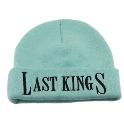 OEM ricamo blu chiaro femminile cuffia cappelli caldi cappelli a maglia
