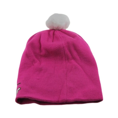 Confortevoli cappelli da cappello acrilico stampati su misura Cappelli da cappello Pom Pom On Top