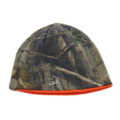 Cappelli a maglia unisex camuffato reversibile Logo ricamato personalizzato