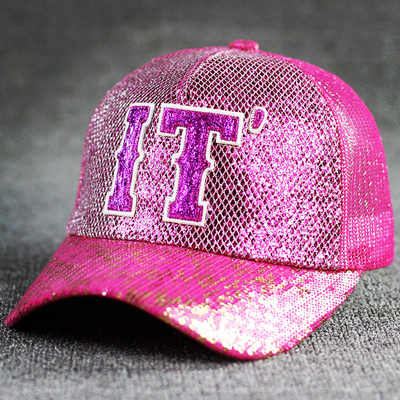 Comfort per tutto il giorno 5 pannelli Mesh Trucker Hat Sequin Trucker Hat regolabile