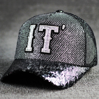 Comfort per tutto il giorno 5 pannelli Mesh Trucker Hat Sequin Trucker Hat regolabile