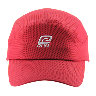 Griglia di poliestere rosso Logo personalizzato con cappello da corsa