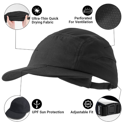 Cappelli da corsa personalizzati di qualità superiore Uomini o donne Cappelli da baseball sportivi Soft Peak