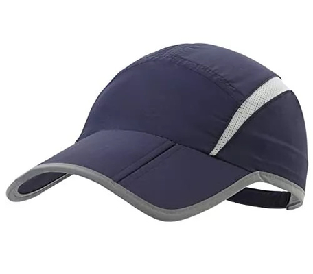 Cappuccio da baseball pieghevole di moda, protezione solare con strisce riflettente