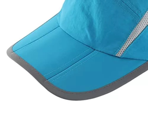 Cappuccio da baseball pieghevole di moda, protezione solare con strisce riflettente
