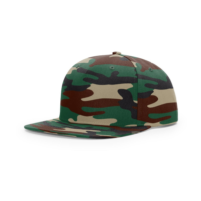 Snapback anteriore personalizzato 5 cappelli a pannello a picco piatto Snapback a profilo medio