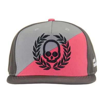 2 colori pannelli anteriori Cappuccio di cotone Snapback Custom ricamato 5 pannelli Cappelli eleganti