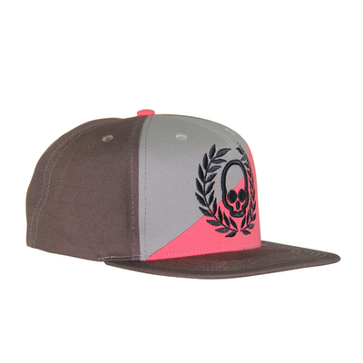 2 colori pannelli anteriori Cappuccio di cotone Snapback Custom ricamato 5 pannelli Cappelli eleganti
