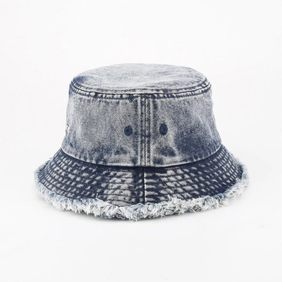 OEM ODM lavato i bordi grezzi jeans cappelli vintage classico cappello