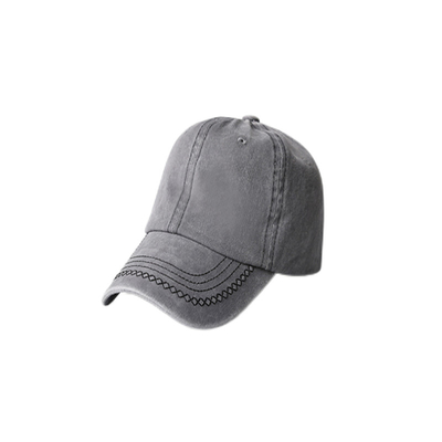 Cappello da baseball di cotone spazzolato, 6 pannelli regolabile
