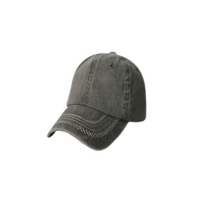 Cappello da baseball di cotone spazzolato, 6 pannelli regolabile