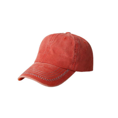 Cappello da baseball di cotone spazzolato, 6 pannelli regolabile
