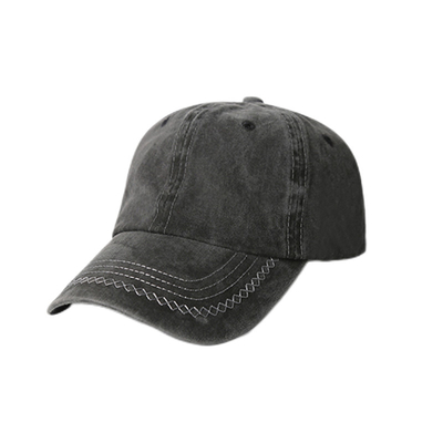 Cappello da baseball di cotone spazzolato, 6 pannelli regolabile