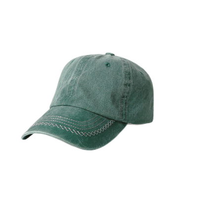 Cappello da baseball di cotone spazzolato, 6 pannelli regolabile
