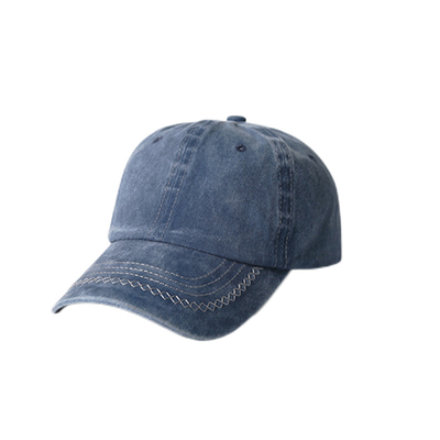 Cappello da baseball di cotone spazzolato, 6 pannelli regolabile