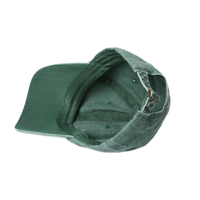 Cappello da baseball di cotone spazzolato, 6 pannelli regolabile